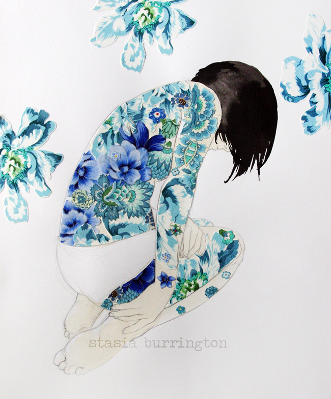 Blue Backpiece by Stasia Burrington