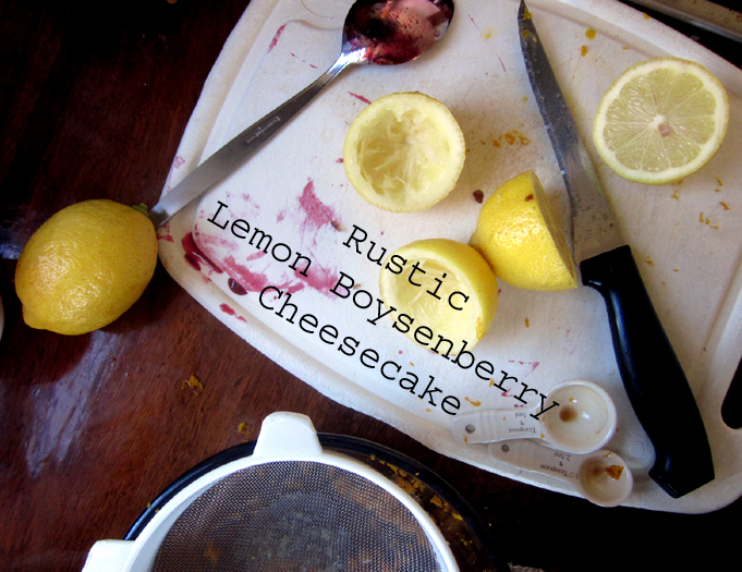 Rustic Lemon Boysenberry Cheesecake @ Kitchen Rebellion